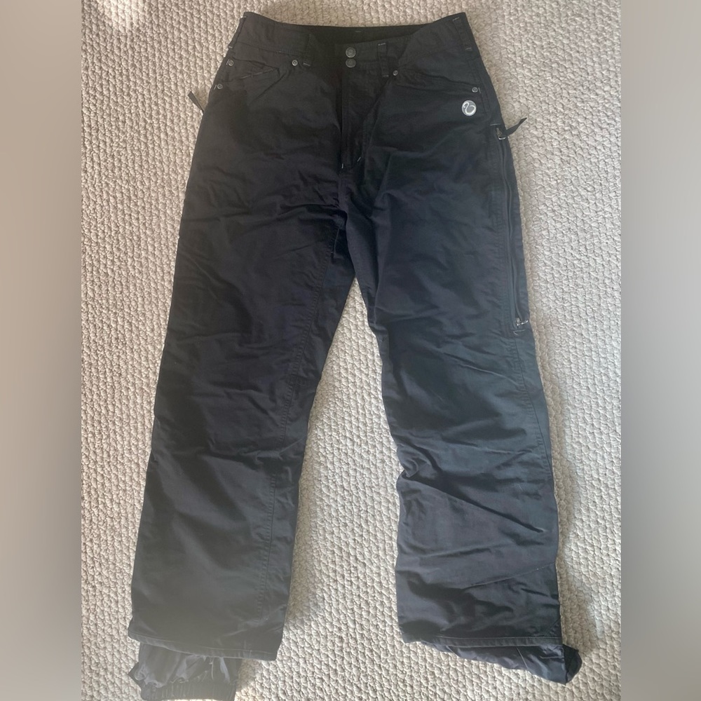 BURTON - Snowboard pants, black. Size medium